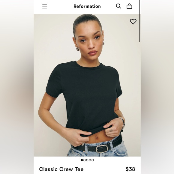 Reformation Classic Crew Tee - Picture 1 of 7